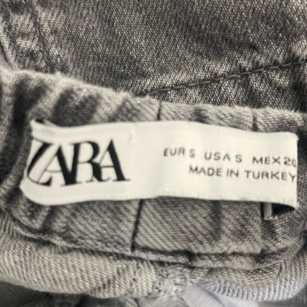 Y2K Zara Women’s‎ Casual Heather Gray Baggy Drawstring Waist Pants Size Small - Picture 8 of 10
